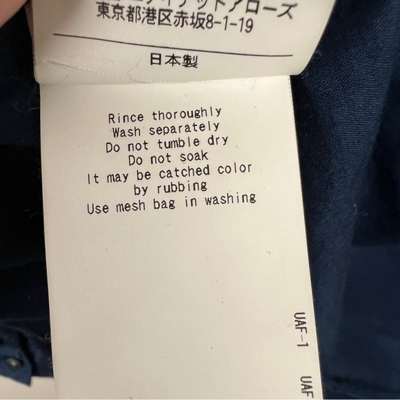 Beauty & Youth United Arrows Eyelet Sleeve Button Front Shirt - Picture 7 of 8